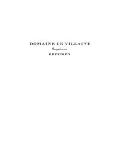 Bouzeron Bourgogne Aligote Domaine de Villaine 2022