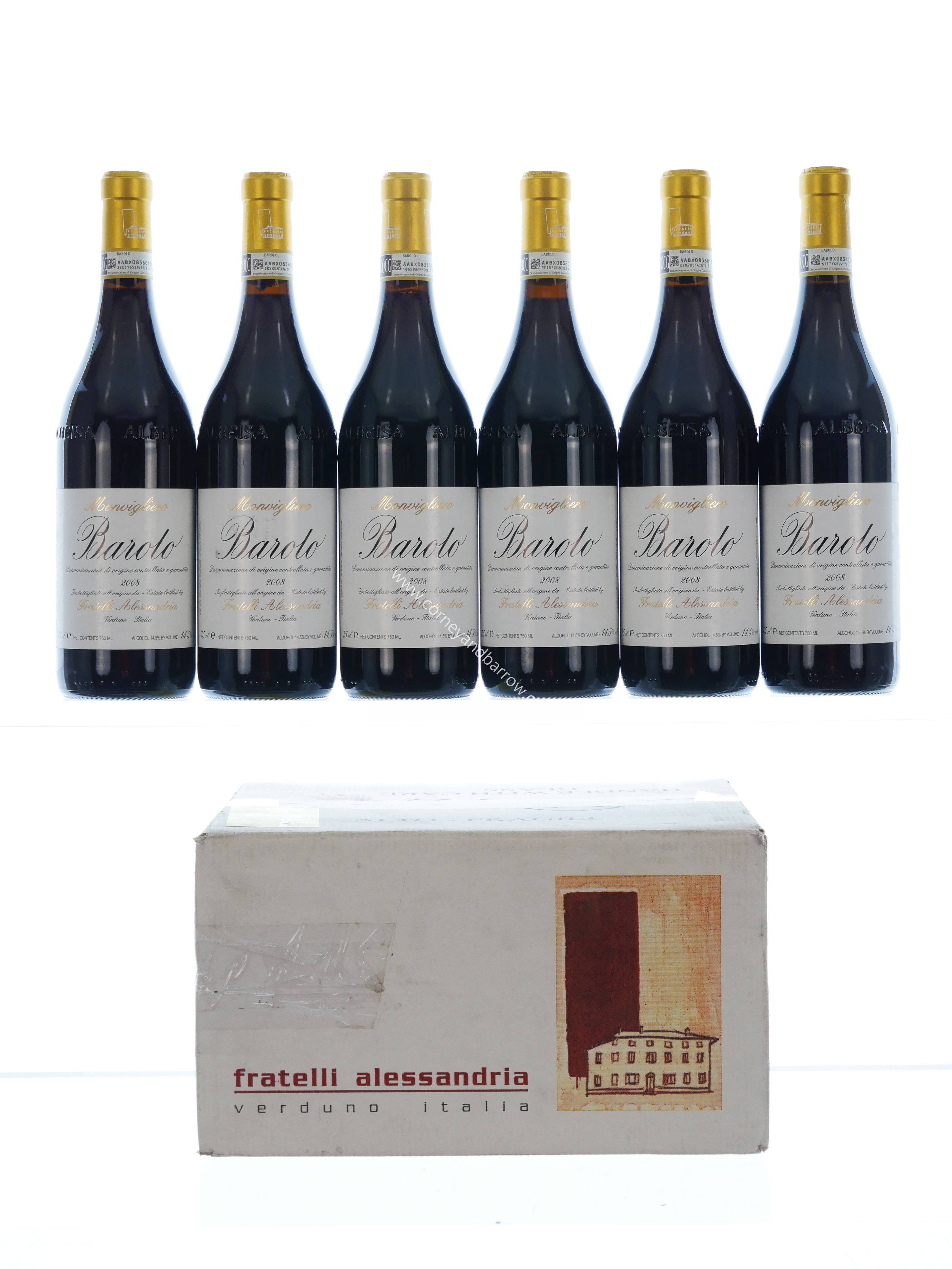 Barolo Monvigliero Fratelli Alessandria 2008