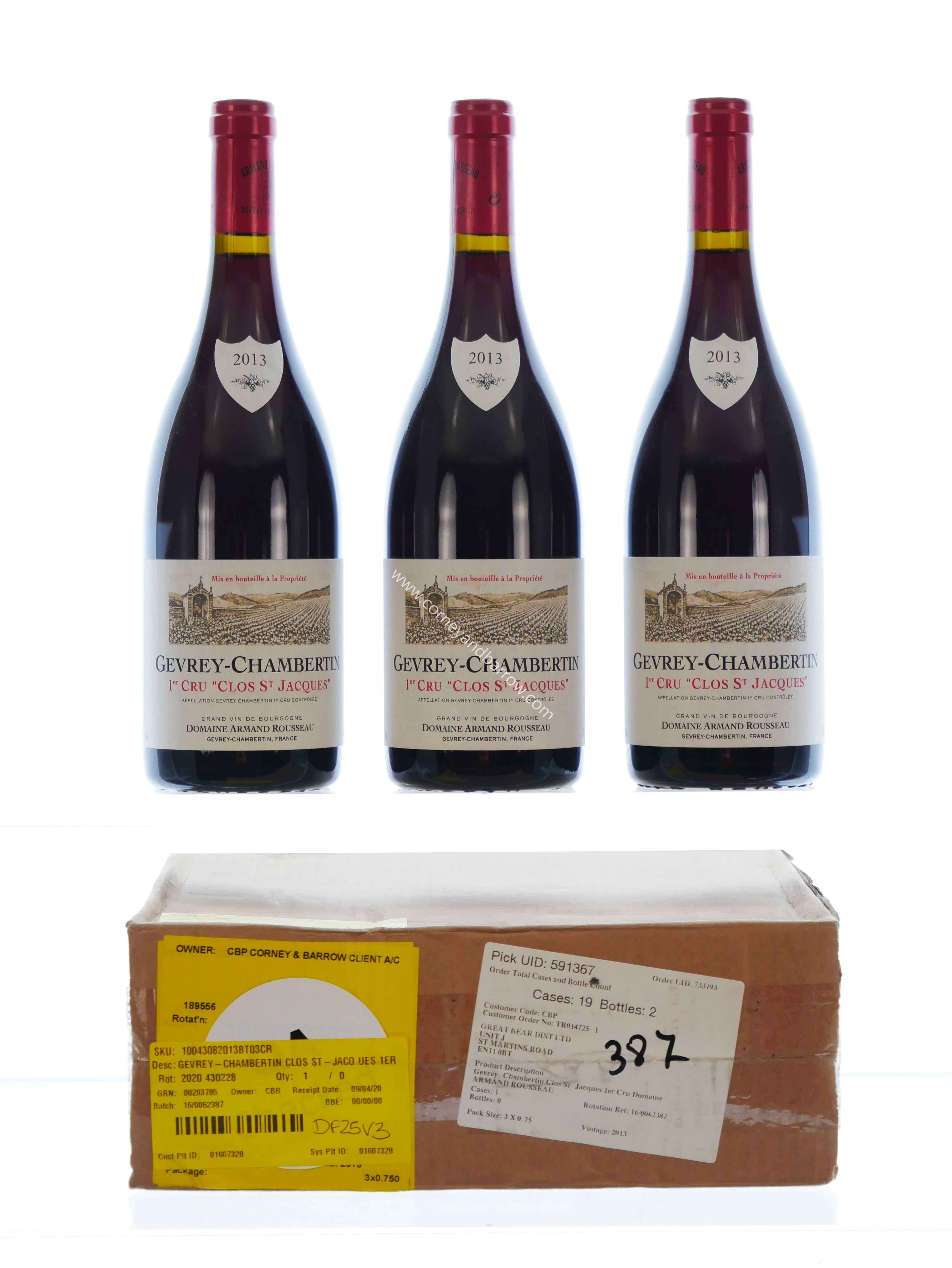 Gevrey-Chambertin Clos St-Jacques 1er Cru Domaine Armand Rousseau 2013