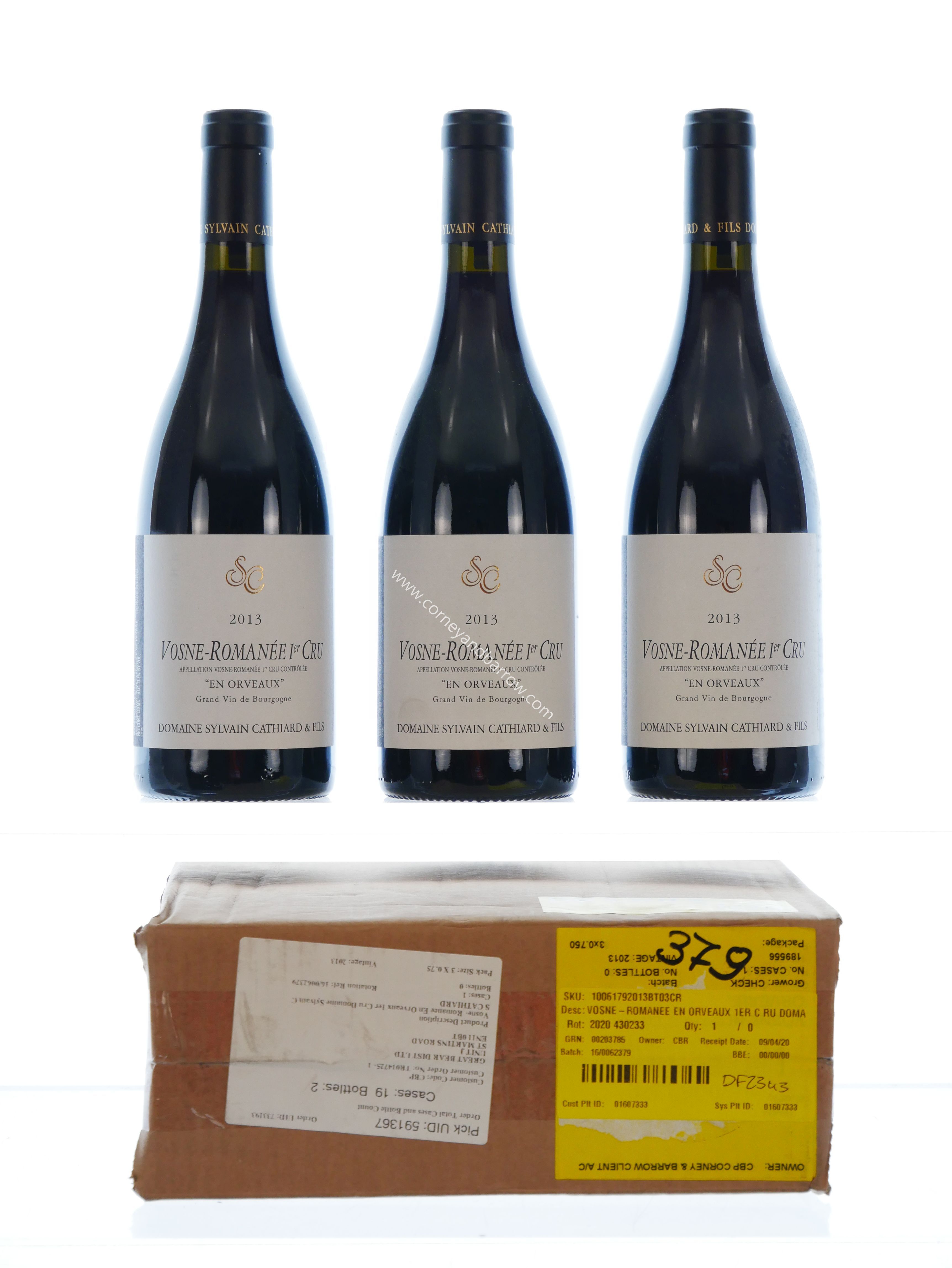 Vosne-Romanee En Orveaux 1er Cru Domaine Sylvain Cathiard 2013