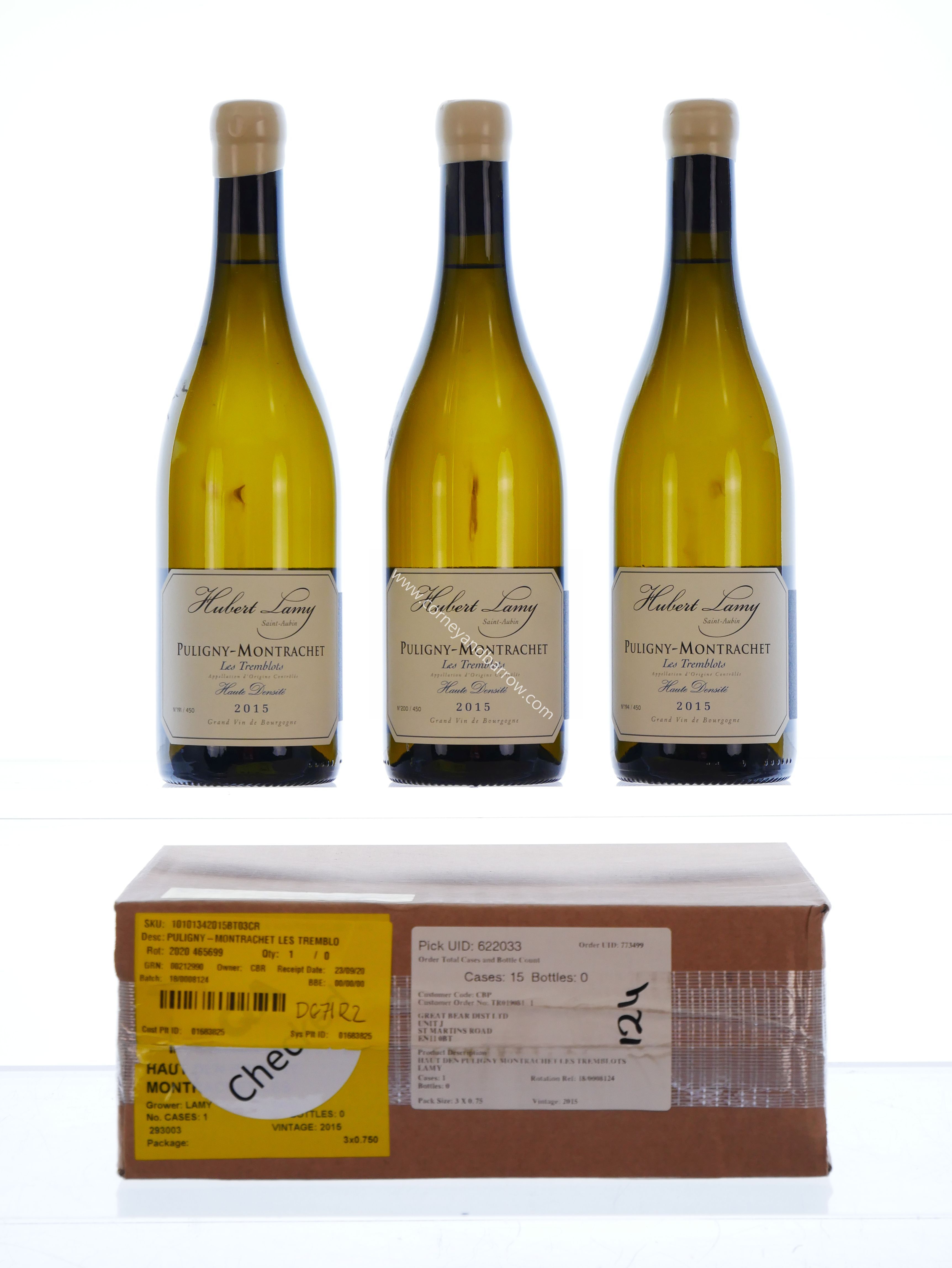 Puligny-Montrachet Les Tremblots Haute Densite Domaine Hubert Lamy 2015