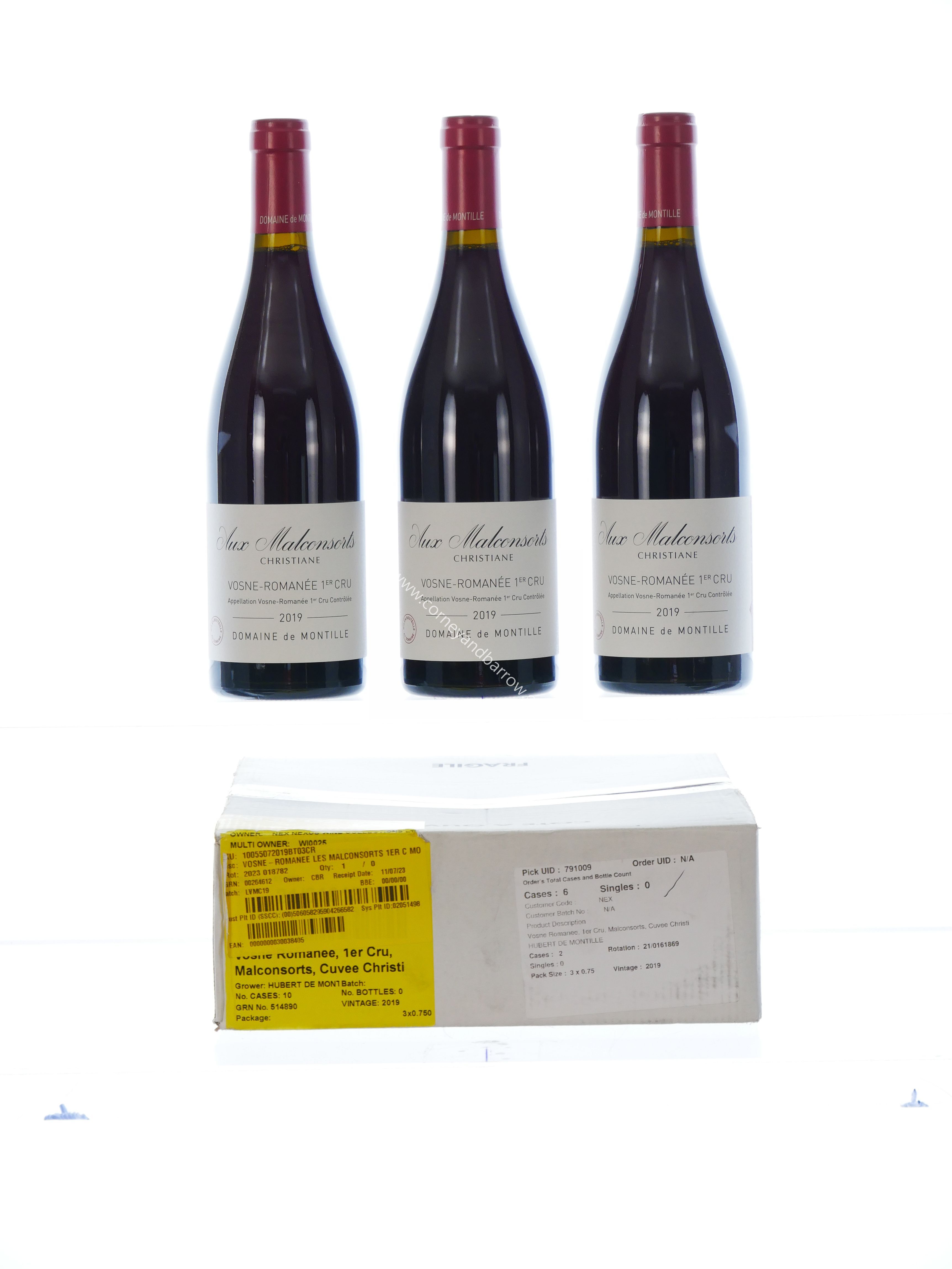 Vosne-Romanee Les Malconsorts 1er Cru Cuvee Christiane Domaine de Montille 2019