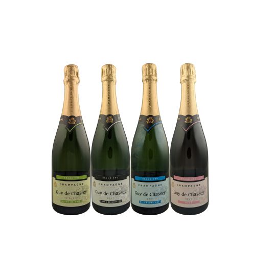 Champagne Guy de Chassey 50th anniversary partnership Mixed case