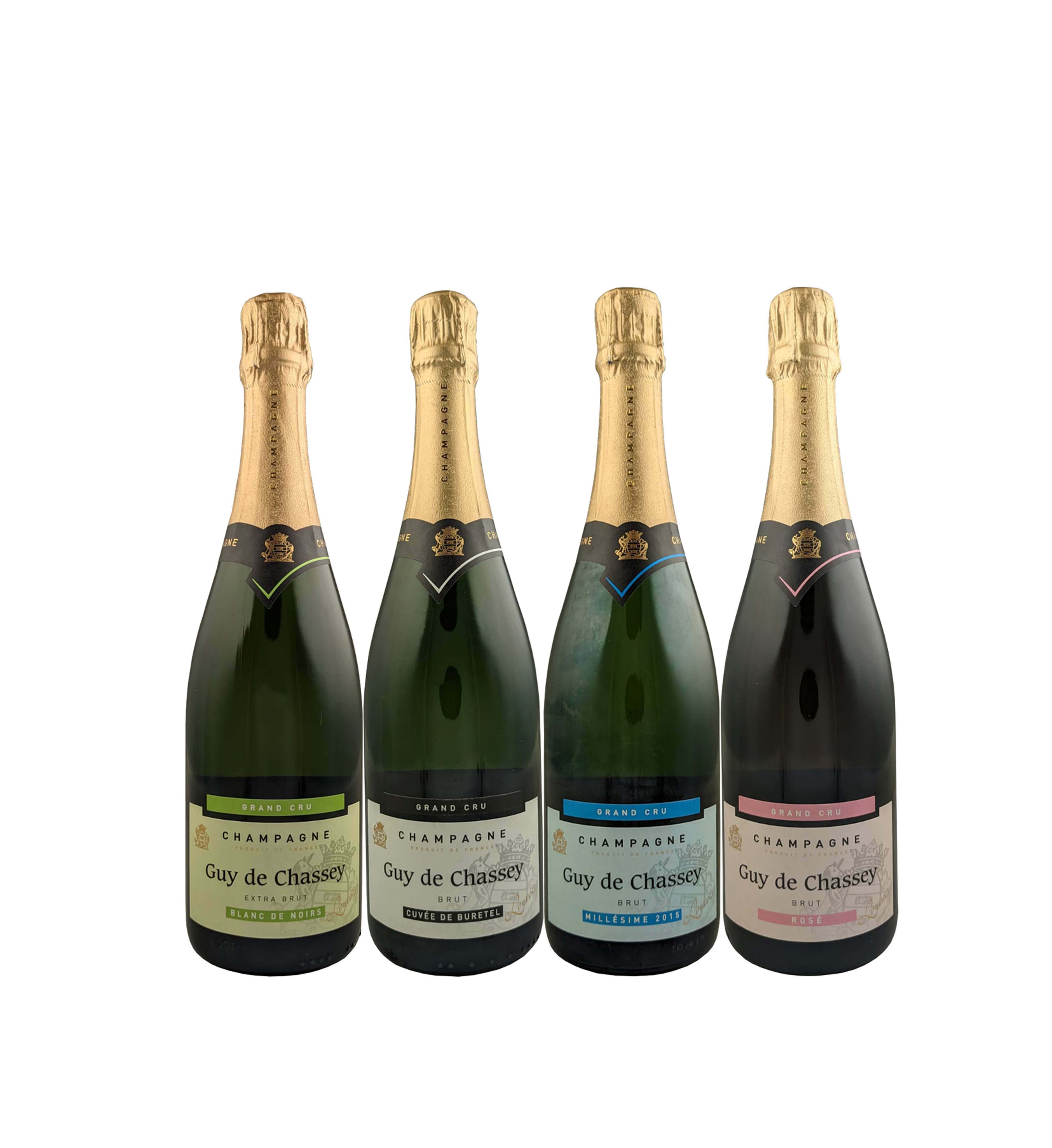 Champagne Guy de Chassey 50th anniversary partnership Mixed case