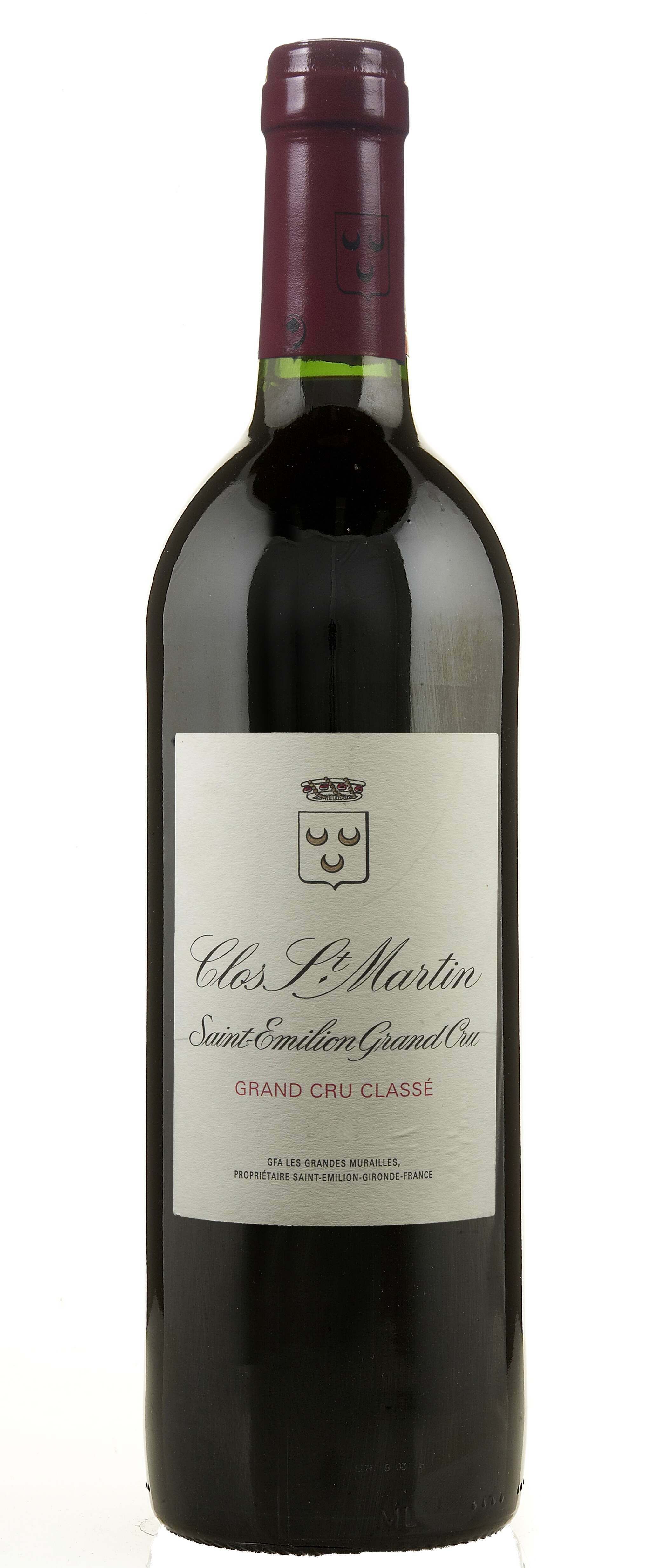 Clos St-Martin Grand Cru Classe St-Emilion 2018 Magnum