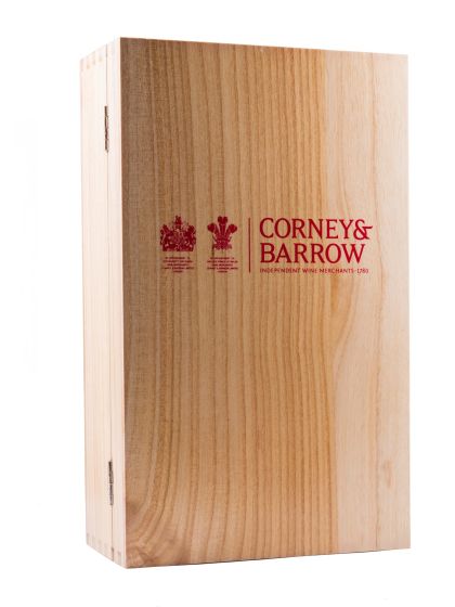 EMPTY 2 bottles Corney & Barrow Wooden case
