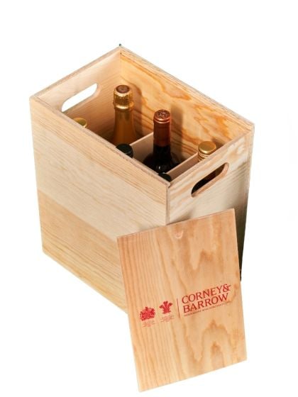 Corney & Barrow Empty Wooden Case – 6 Wines
